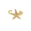 Goldenes Seestern-Armband für Damen: Elegantes, vom Ozean inspiriertes Accessoire im europäischen und amerikanischen Stil