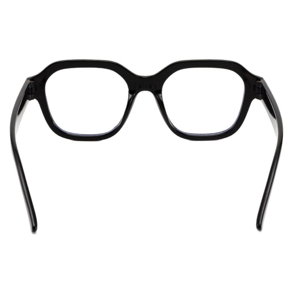 Square Shape Anti Blue-ray Glasses Wood Stripes Large Frame Eyewear Unisex