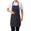 Adjustable Kitchen Organizer with Black Stripes and 2 Pockets, Polyester, Multifunctional Storage Rack