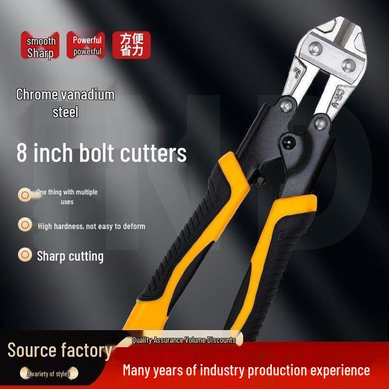 8-inch Iron Wire Cutting Pliers with Vise Grip and Demolding Shears