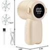 Rechargeable Fabric Shaver,Electric Lint Remover with Digital Display,3-Speeds Sweater Shaver for Clothes and Furniture (Beige)
