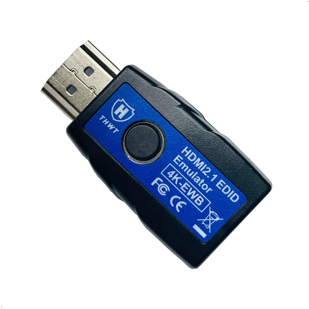 THWT HDMI 4K EDID Emulator supports SCDC and EDID copying and HDCP preset EDID for and Black 2.1 (Model 4K-EWB), emulation, pass-through (not