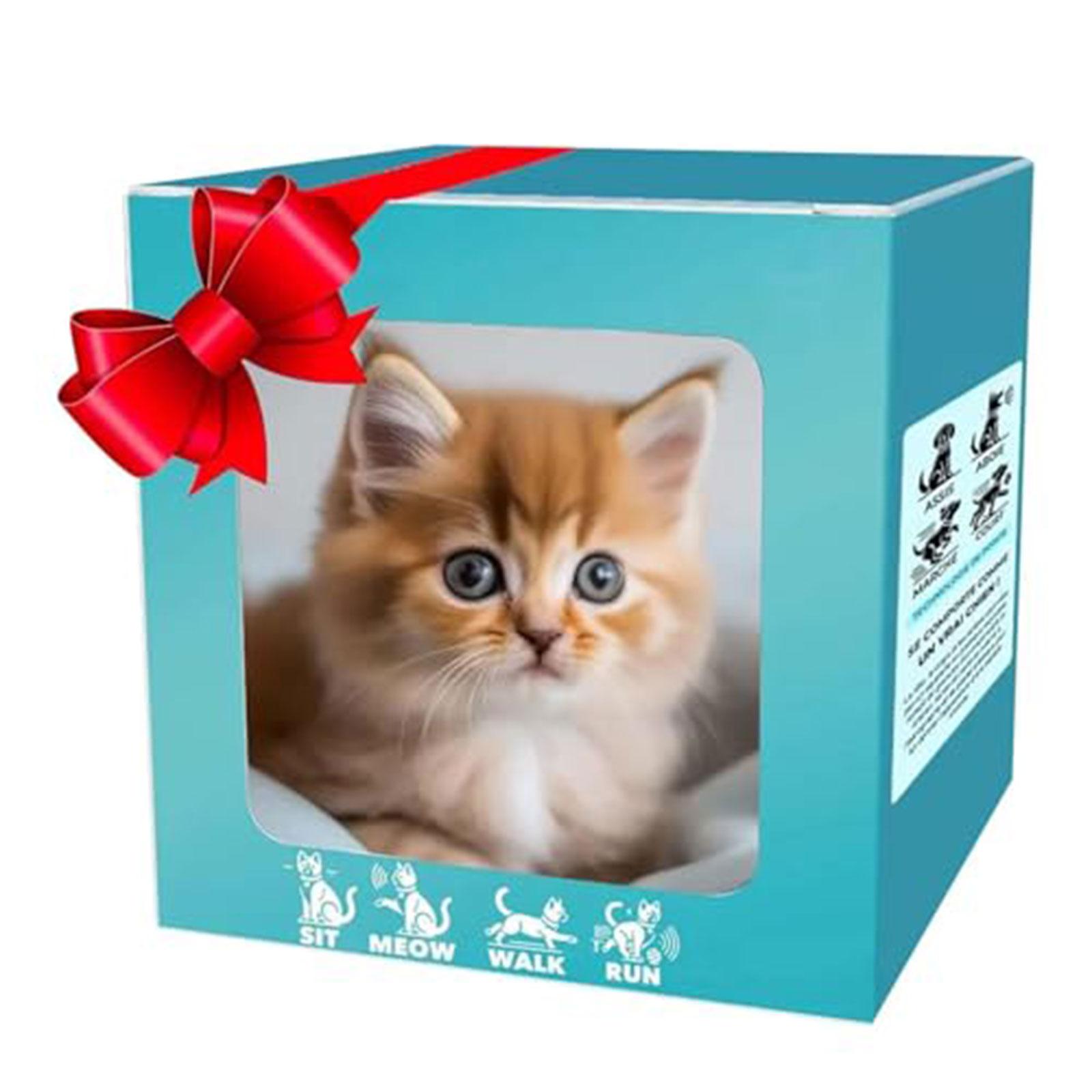 

Интерактивная роботизированная плюшевая кошка-игрушка с датчиком интеллекта и тяговым шнуром для обучения ползанию младенца, милая комфортная игрушка жёлтый