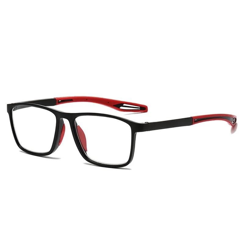 

Latest Fashion Sports Anti Slip TR90 Material Eyeglasses Ultra-lightweight Neutral Elastic Legs Customizable Prescription Lens Eyeglasses Single Version&1.56&Anti Blue Ray
