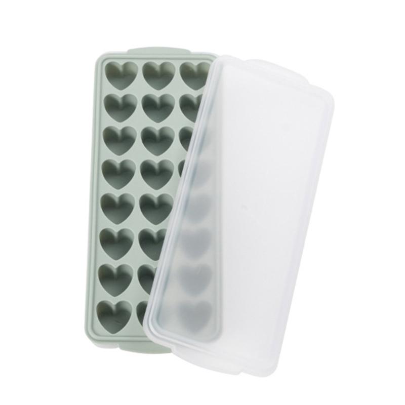 Flexible Ice Cube Molds DIY Cute Heart Shape Silicone Ice Cube Tray Ice Cube Makers Reusable Ice Cube Tools for Kitchen