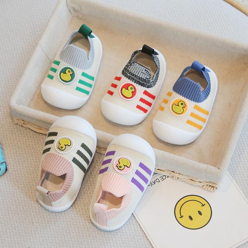 Infant Non-Slip Soft Sole Baby Walking Shoes - Lightweight Fly Knit Socks for Toddlers, Girls & Boys (Spring/Summer)