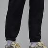Jordan Brooklyn Fleece FW24 Logo Comfortable Soft Fleece Knit Sweatpants Women Bottoms Black Sail-White HJ0209-010