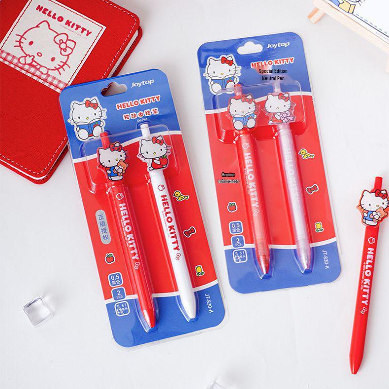 Yue Mu Hello Kitty 0.5mm Ballpoint Pen – Cute Student Exam and Sketch Pen 0.5mm