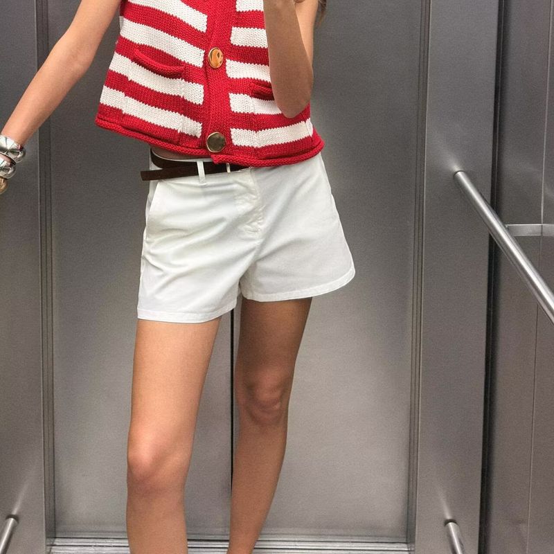 Zbzr Spring New Women clothes Western Style Knitted Sleeveless round Neck Vest Style Top 5802024 061