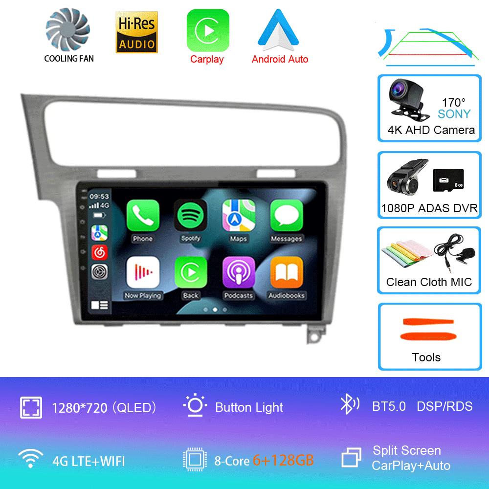Car Radio Android 14 For Volkswagen VW Golf 7 MK7 GTI 2013-2020 Carplay HD Multimedia Auto Qualcomm GPS Stereo Video Player 2din