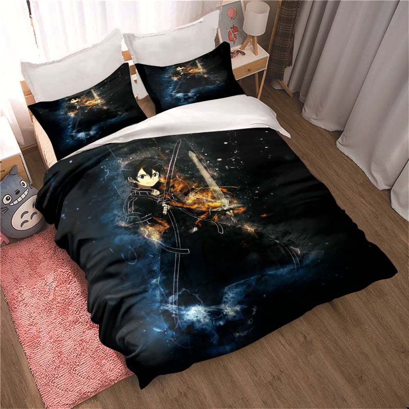 The new "Sword Art Online" themed soft and comfortable duvet and pillowcase set is a children's bedding gift set available