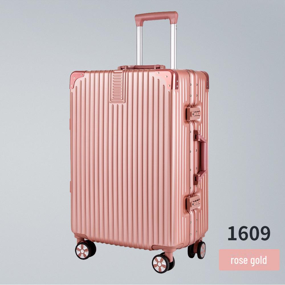 Yongsheng 20" Aluminum Frame Anti-Fall Suitcase with Universal Wheels - Stylish and Durable for Women and Students