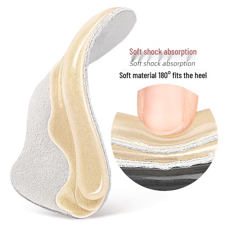 Silicone Anti-Wear Heel Grip Loafer Inserts for Size Adjustment & Anti-Dropping Insoles