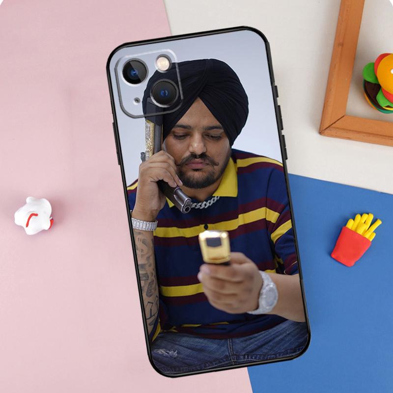 Sidhu Moosewala Phone Case For iPhone 15 Pro Max 11 12 13 14 16 Pro Max Mini XR 16e 15 16 Plus Cover Shell