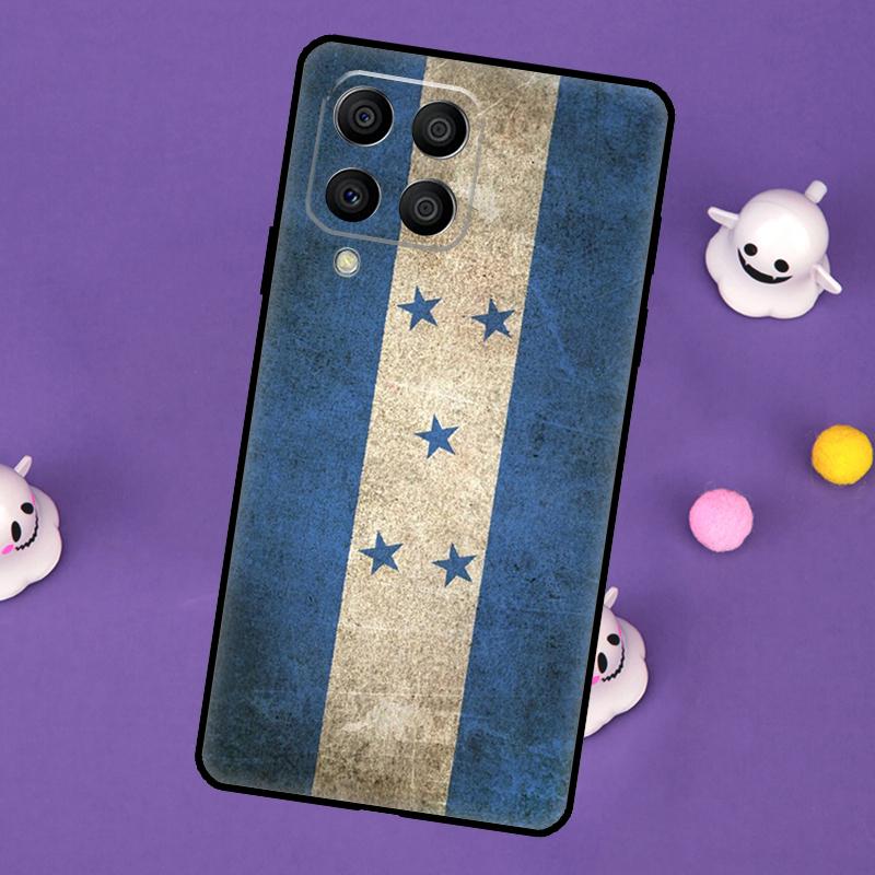 Honduras Flag Cover For Samsung Galaxy M55 M15 M33 M13 M23 M53 M31 M51 M14 M34 M54 M20 M30s M52 M32 Case
