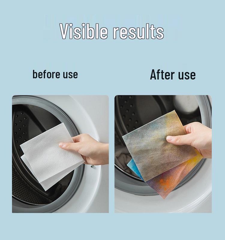 Absorpční ubrousky do praní – Proti skvrnám, proti pouštění barev a fixace barev pro oblečení