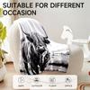 1 Piece Black And White Highland Cow Flannel Blanket, Soft, Suitable For Sofa, Bed, Office, All-Season Use.60X80