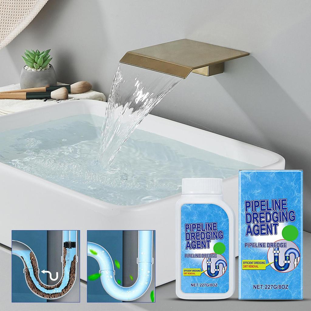 Sink & Drain Cleaner Powerful Pipe Dredging Agent Fast Foaming Sink & Drain Cleaner Kitchen Pipes Tunnel Powder