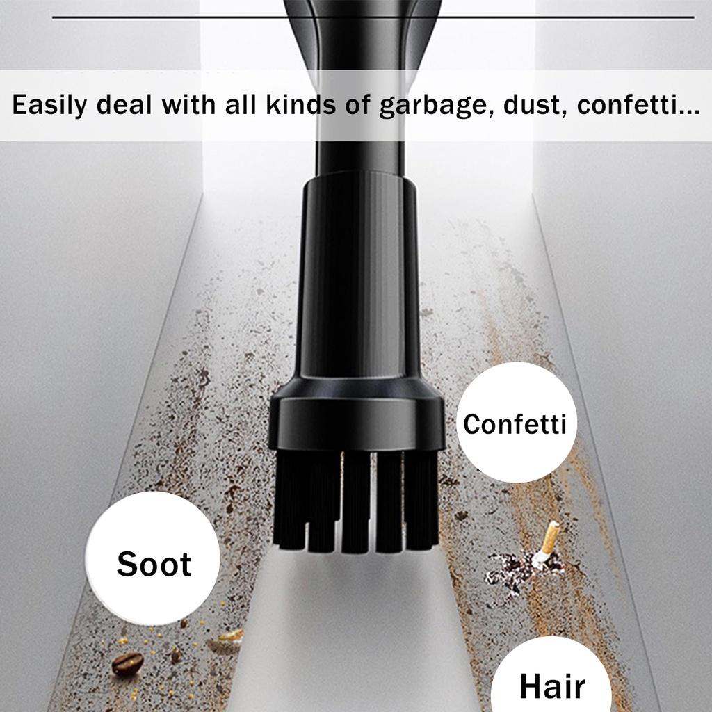 120W Wireless Car Vacuum Cleaner Cordless Handheld Auto Dual Use Mini Vacuum Cleaner With Built-in Battrery 165*45*60mm