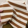 Girls' Outfit Fashionable And Stylish Summer Outfit Lightweight Children'S Striped Tank Top And Shorts