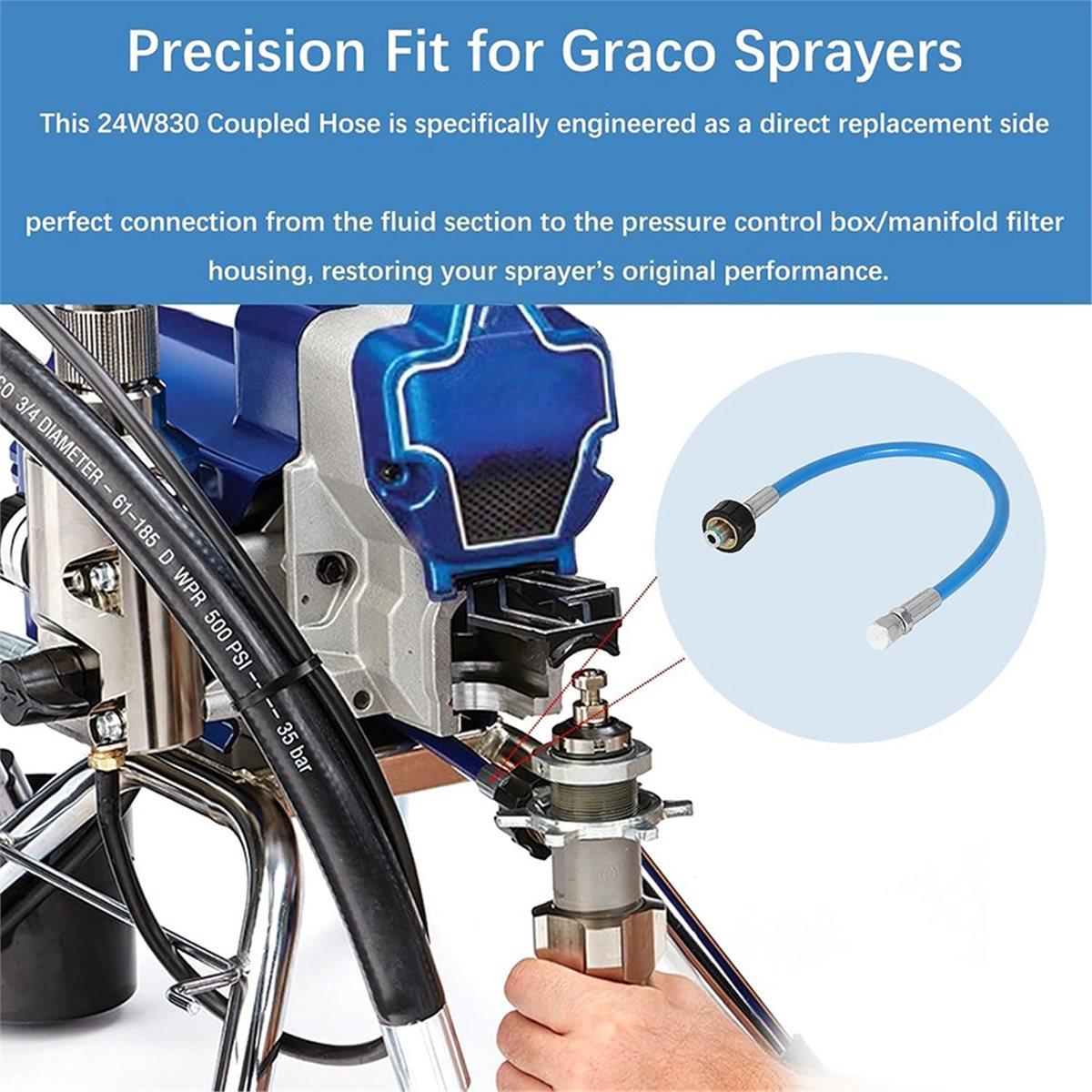 

2026 New Sprayer Tube Pumping Airless Sprayer Piston Pump Side Tube, 24W830 Coupling Hose for 390 395 490 495 595 PC China Mainland