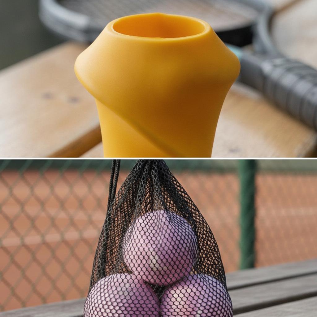 Tennis Grip Beginner Friendly Racket Handle Isolator High Spring Multi-Surface Training Balls