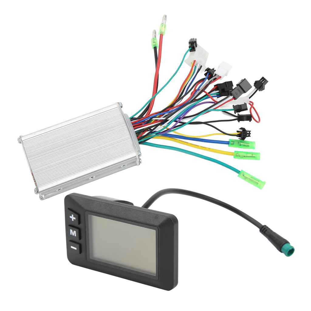 36V 48V 350W Electric Bike Brushless Motor Controller LCD Panel Kit Bike Motor Controller Conversion Set for Cyling