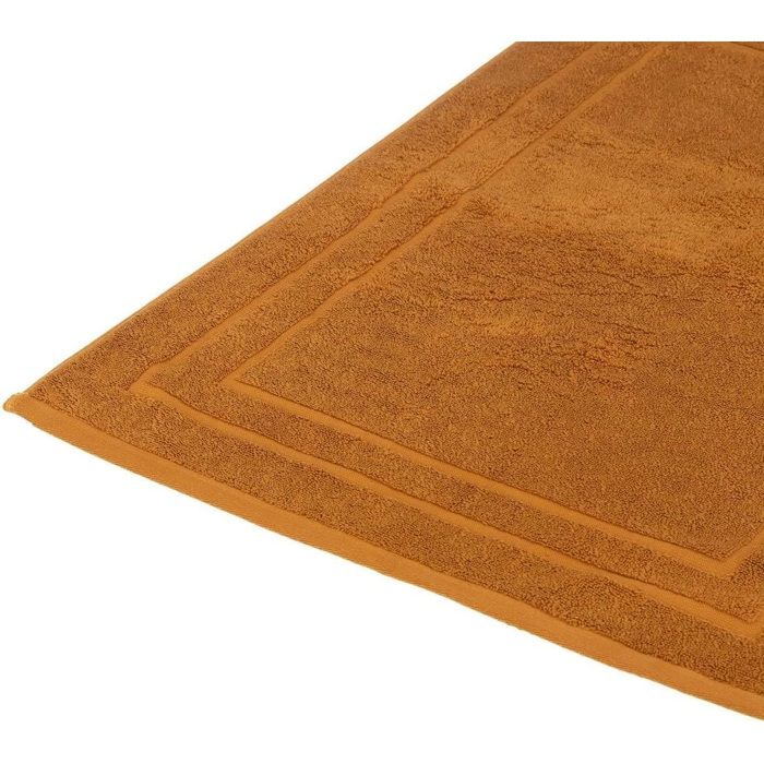 Tapis de bain 50 x 70 cm moderne cannelle
