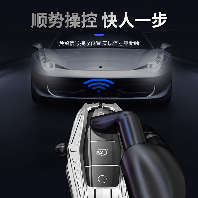 Car Zinc Alloy Leather Key Case Cover For BYD Atto 3 Han EV Dolphin Lied Tang Dm Qin PLUS Song Pro MAX Yuan Keychain Accessories