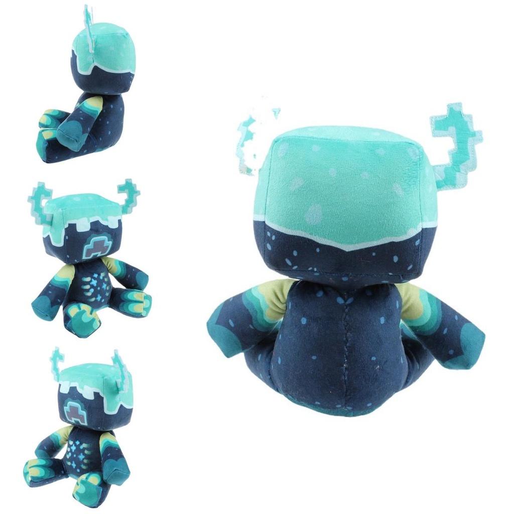 Minecraft Warden Plush Stuffed Animal Soft Pixel Doll Children Gift Toy 25cm