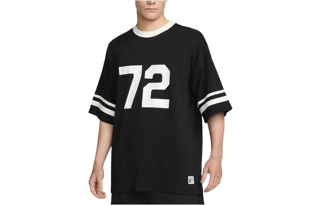 Nike T Shirts Men's Black Crew Neck Thin HF4602-010