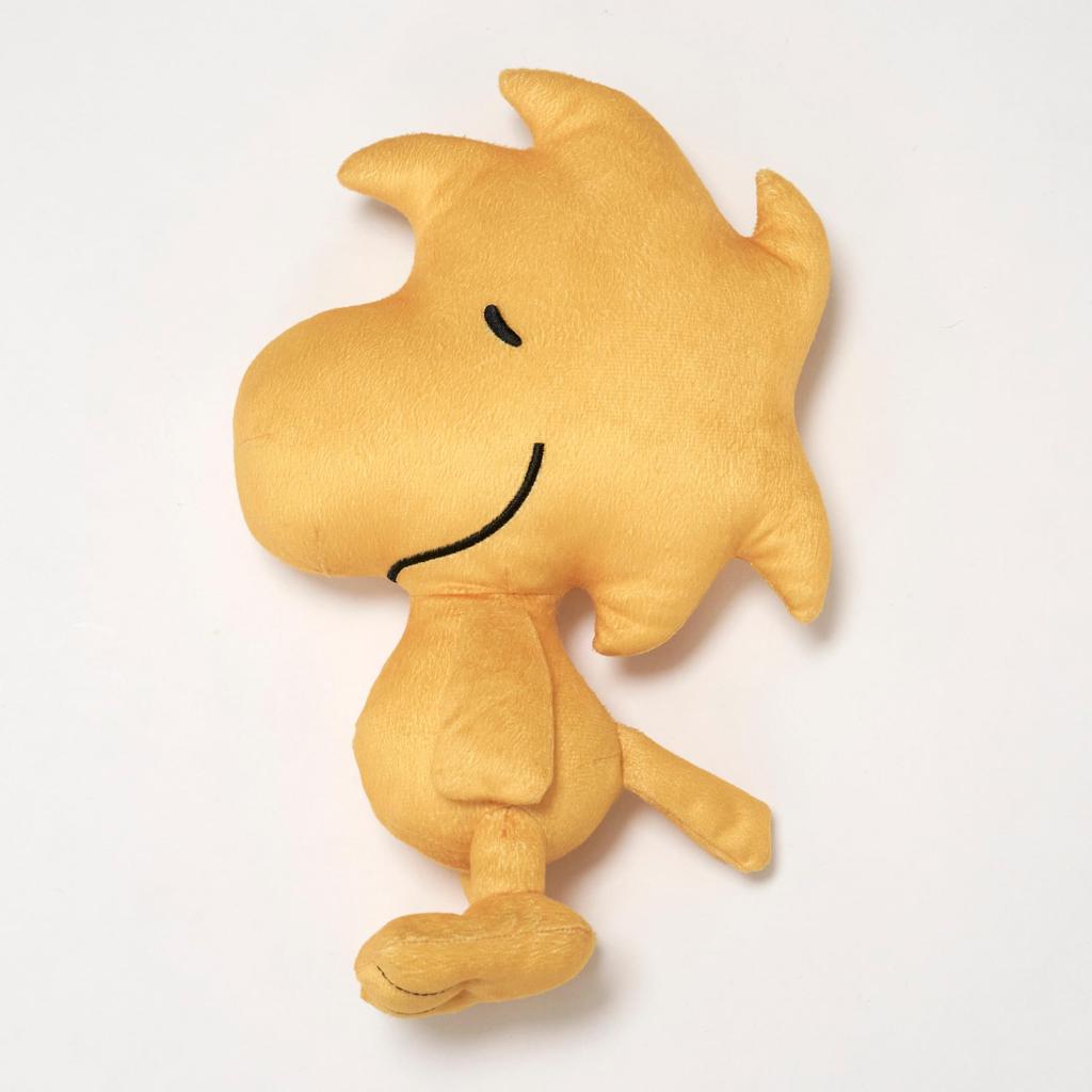 Nishikawa Snoopy Woodstock Hugging Pillow 30x0cm Compact size for easy Perfect as a Woodstock PEANUTS Yellow WH66353002 PN6603BK - carrying. gift.
