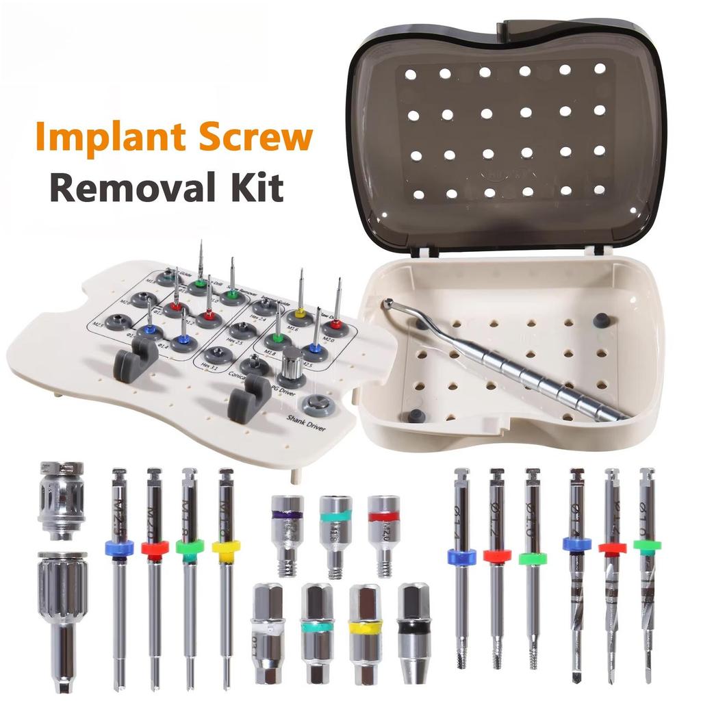 Dental İmplant Kırık Vida Çıkarma Kiti Kırık Vida Sökücü Kit Diş Aleti İmplant Cerrahi Aleti