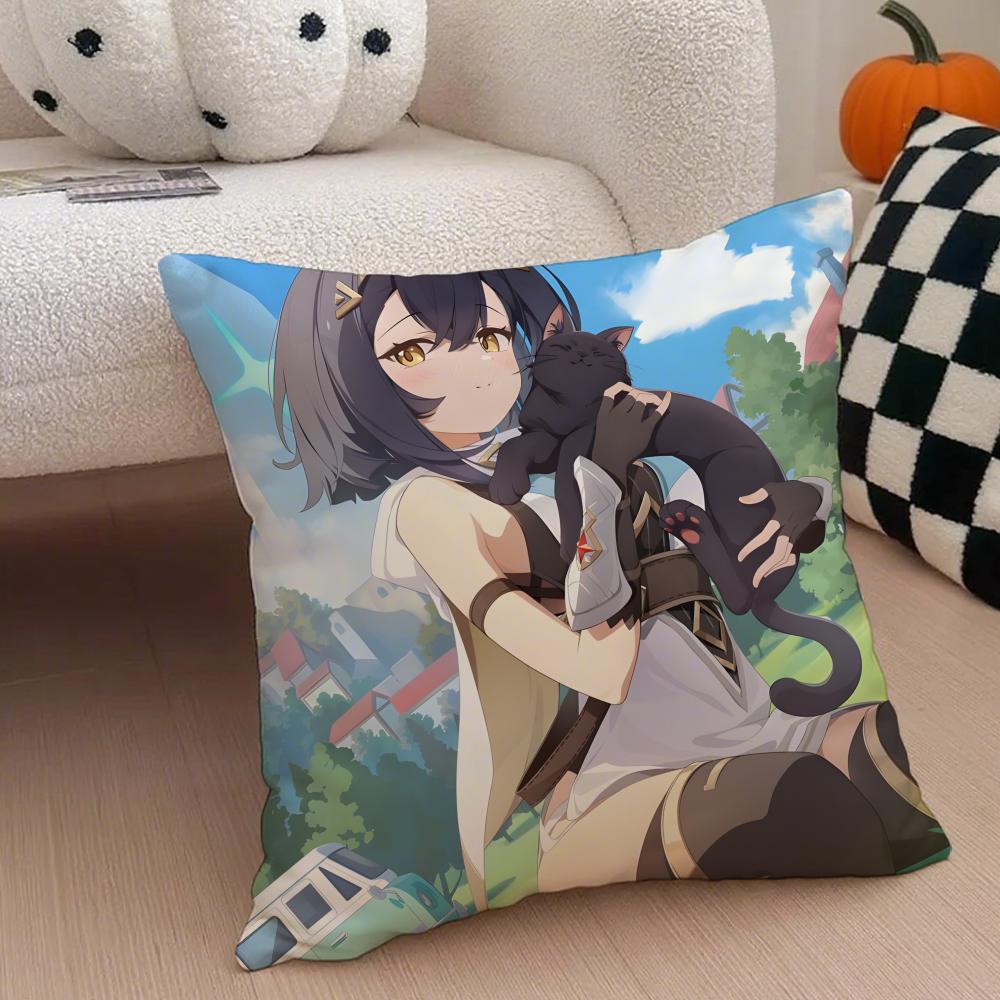 Fashion Dreamlike 2D Game SStellasora Cushion Cover Linen Pillow Case Soft Breathable Protective Couch Room Decoration