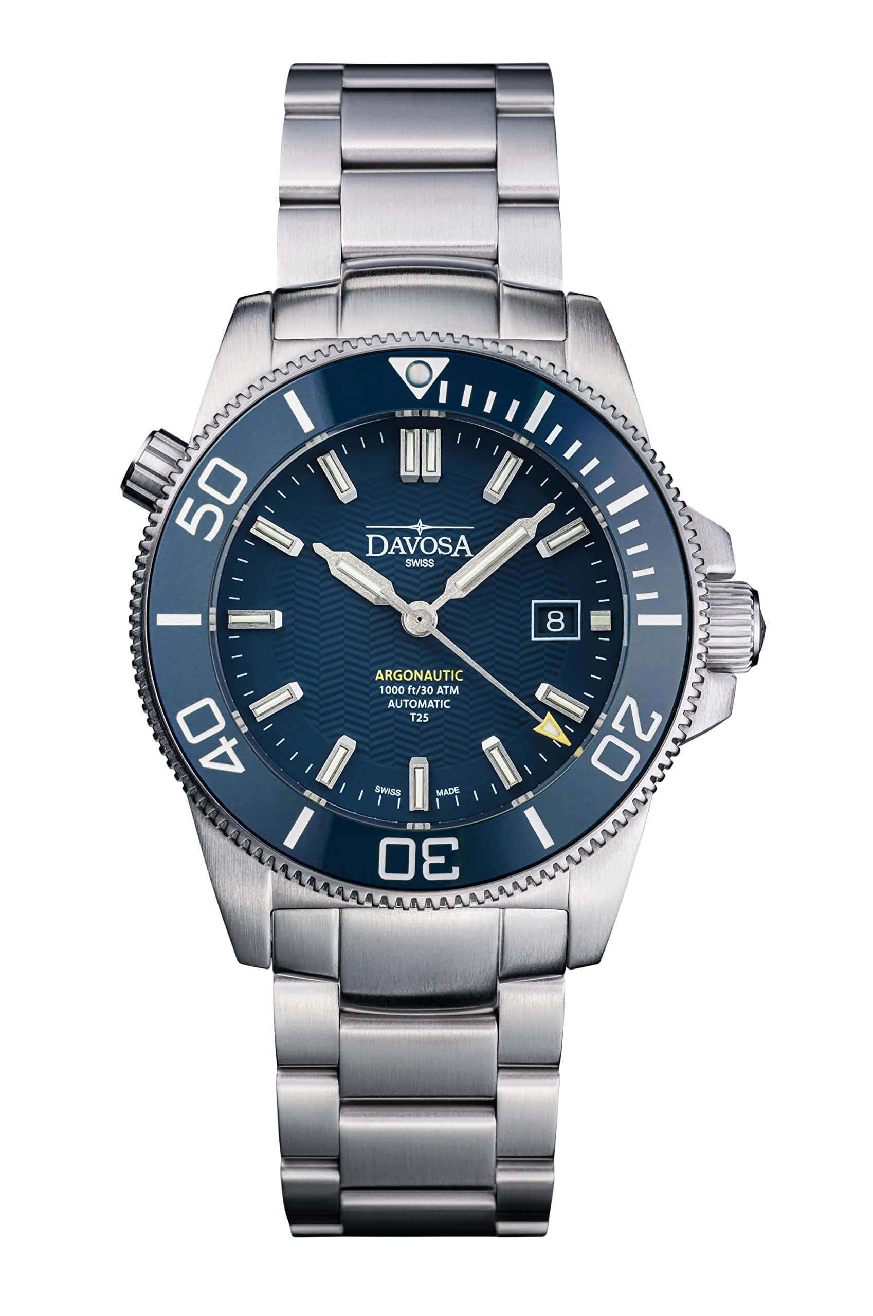 

Watch Mechanical Automatic Winding Argonautic Lumis 30 ATM Water Resistant Diver Silver [Davosa] Diver s 161.529.40 Men s синій