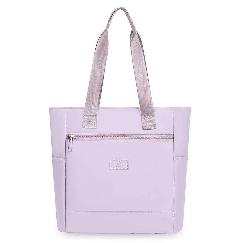 

Женская элегантная стеганая сумка на одно плечо, большая сумка-тоут, застежка-молния, подходит для повседневного использования фиолетовый