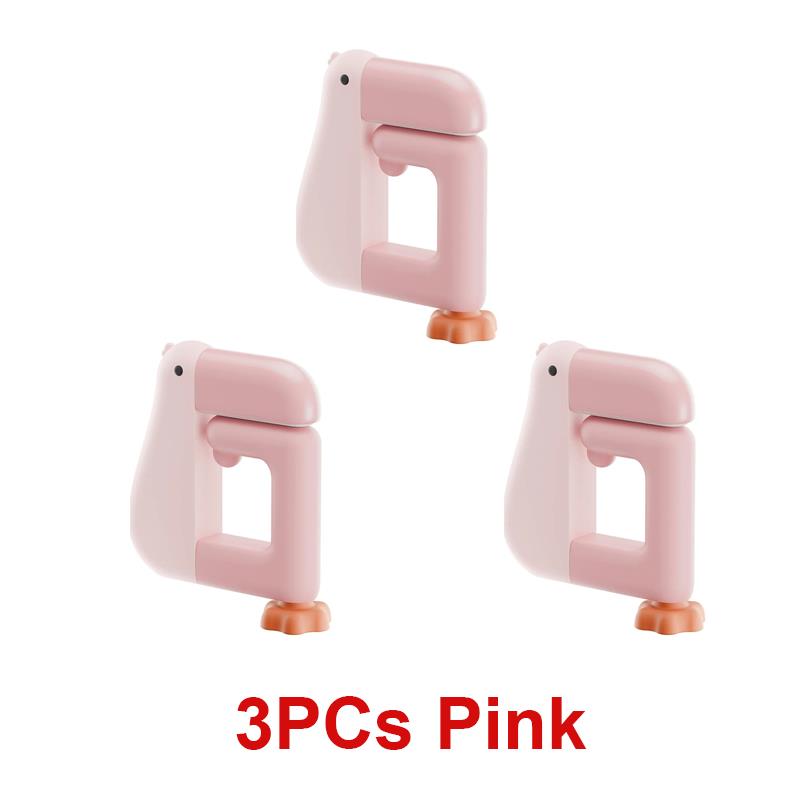 1/3/5Pcs Thinking Duck School Bag Hanging Hook Portable Adjustable Desk Side Bag Hanger For Office Home Table Storage Use Holder
