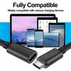 USB C Extension Cable Fast Charging & Transfer Data Type C Male to Female Extender Cord For Laptop Playstaion Tablet USB-C Hub