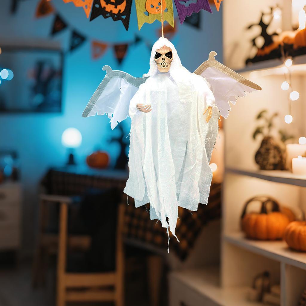 Halloweenská Strašidelná Zahradní Dekorace Klaun Svítící Se Strašidelnými Zvuky a Svítícíma Očima Venkovní Bar Rekvizity pro Párty v Strašidelném Domě