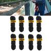 8 Pcs Polyester Reflective Tent Ropes with Aluminum Alloy Buckle Guy Lines  Backpacking