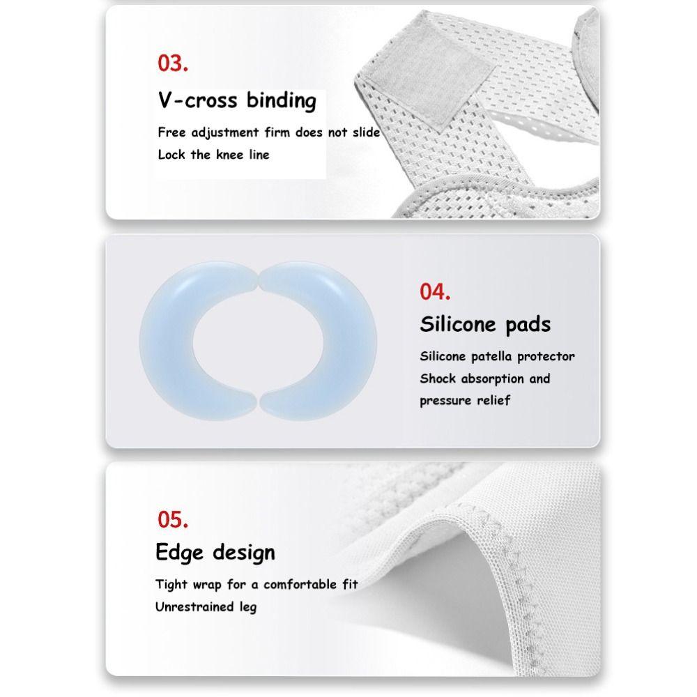 Running Spring Supports Sports Knee Guard Knee Brace Suitable For Basketball Strap Knee Pads