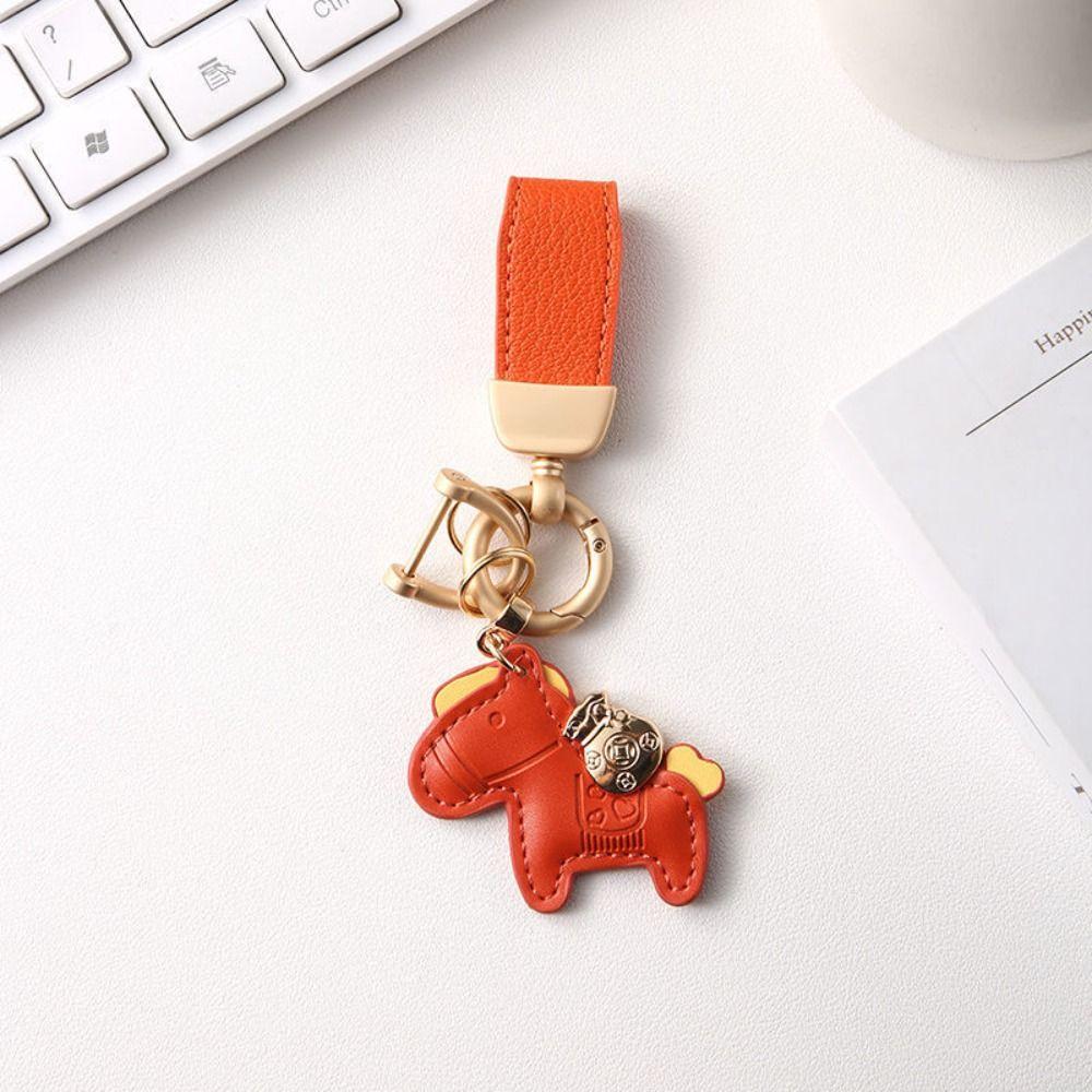 Year of Horse Horse Pendant Cartoon Zodiac Pony Bag Hanging Horse Car Keychain  Year of The Horse