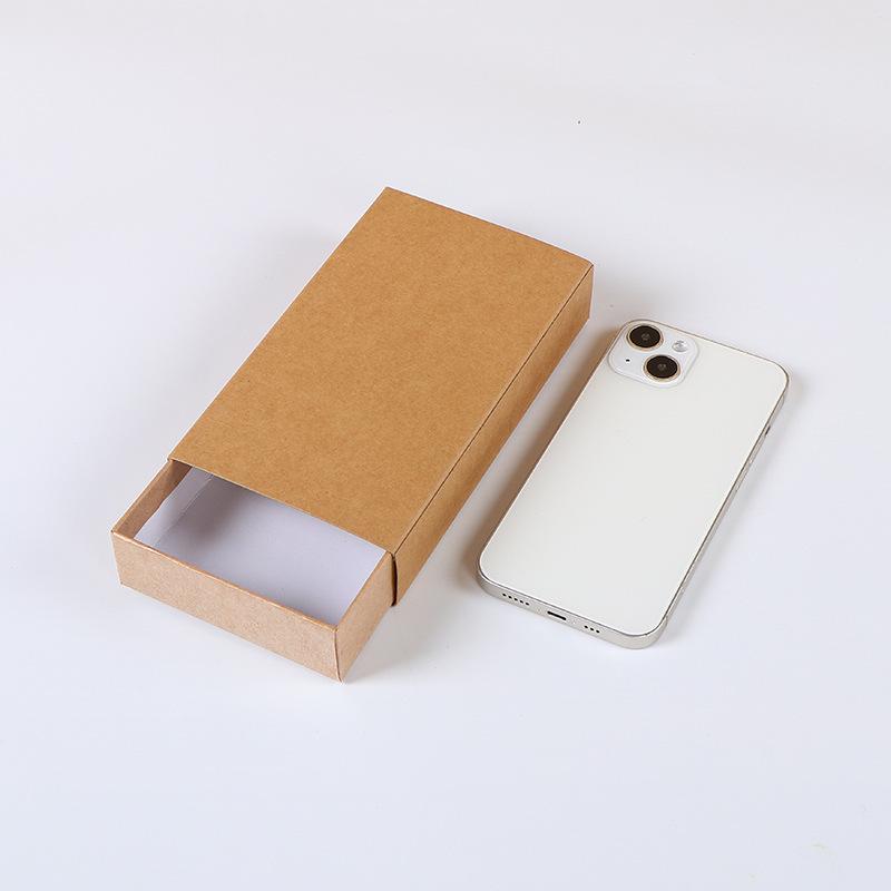Creative Solid Color Thick Paper Drawer Jewelry Packag Box Greeting Card Necklace Bracelet Gift Package Paper Box Rectangular Transparent Gift Boxes