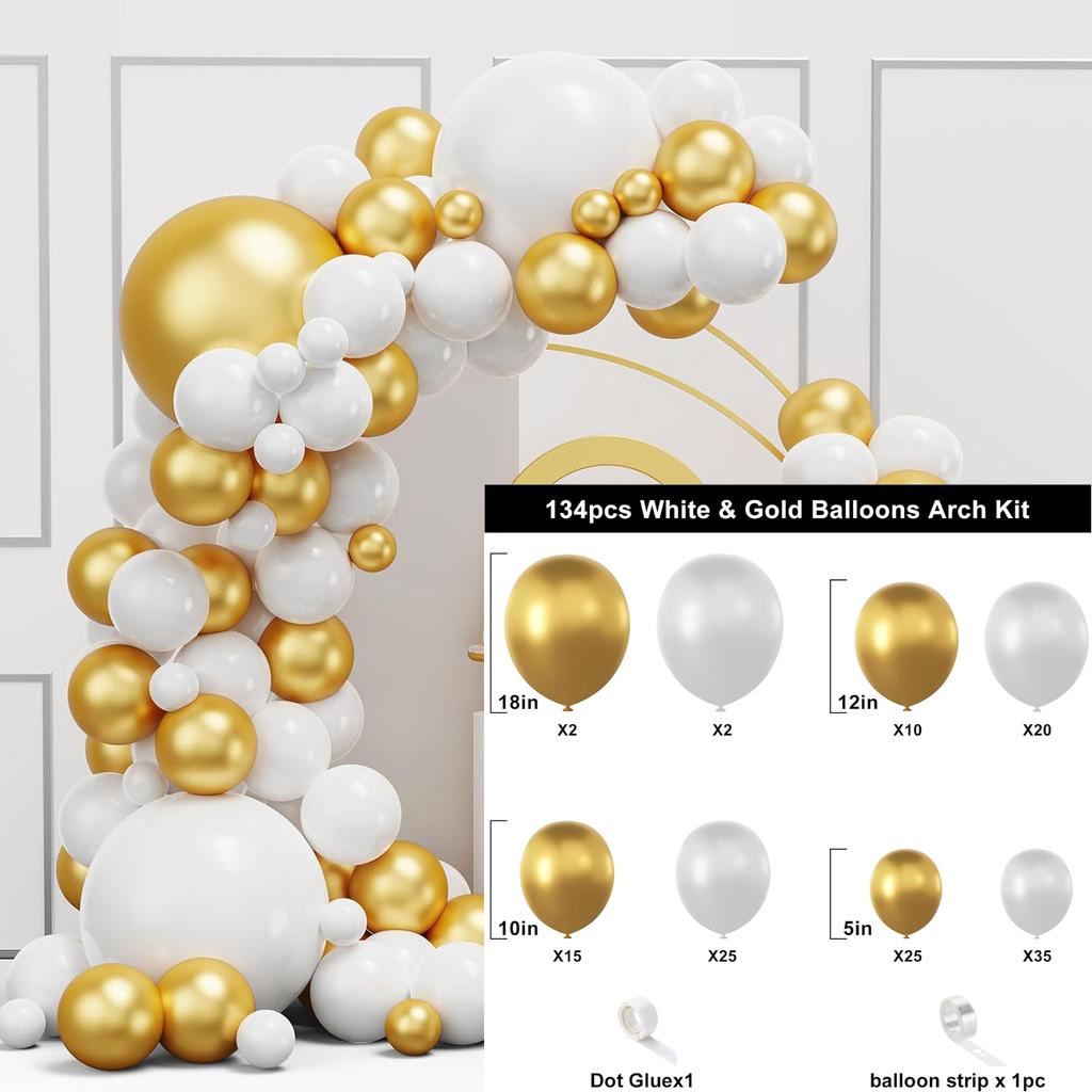 107Pcs multi-color latex balloon set suitable for birthday parties, weddings, Valentine's Day party decoration