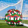 Italy Football Crest Size 5 Soccer Ball, Suitable for Training and Matches, High-Elasticity, Wear-Resistant Material Gift for Fan