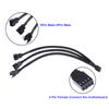 4Pin 1 To 3 Power Splitter CPU Cable for PWM Desktop PC Computer  Braided Wire Cooling Fan Adapter Cooler Power Cable