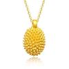 Gold Durian Pendant Necklace - Unique Gift for Her, Perfect for the Qixi Festival