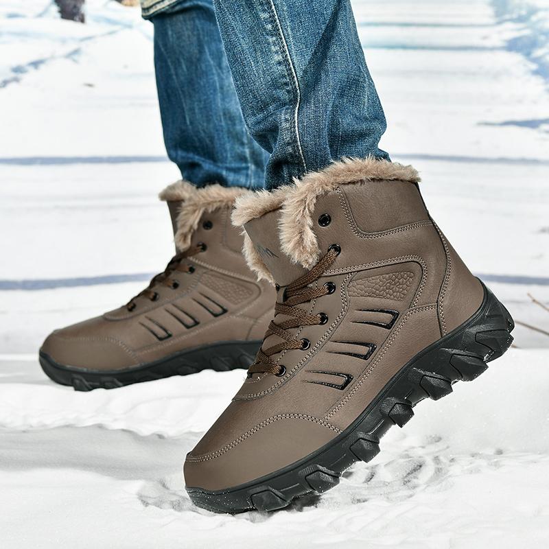 Plus Size Russian Style Winter Boots Men Shoes Waterproof Outdoor Ankle Boots For Men Snow Boots High Men Footwear