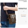 Men's leather casual belt mobile waist bag multifunctional single shoulder crossbody mobile phone bag wear-resistant