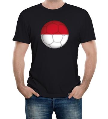 Herr Indonesien Fotbollssupporter T-shirt Världscupen EM Copa America Land